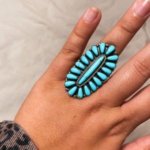 *SOLD* Turquoise Cluster Ring
